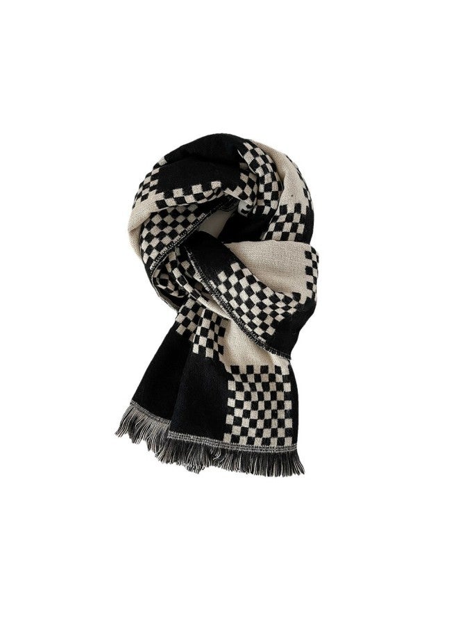 New Black Scarf For Both Men And Women, With A Cozy And Fragrant Atmosphere. Warm Scarf With A Textured Shawl - Image 5