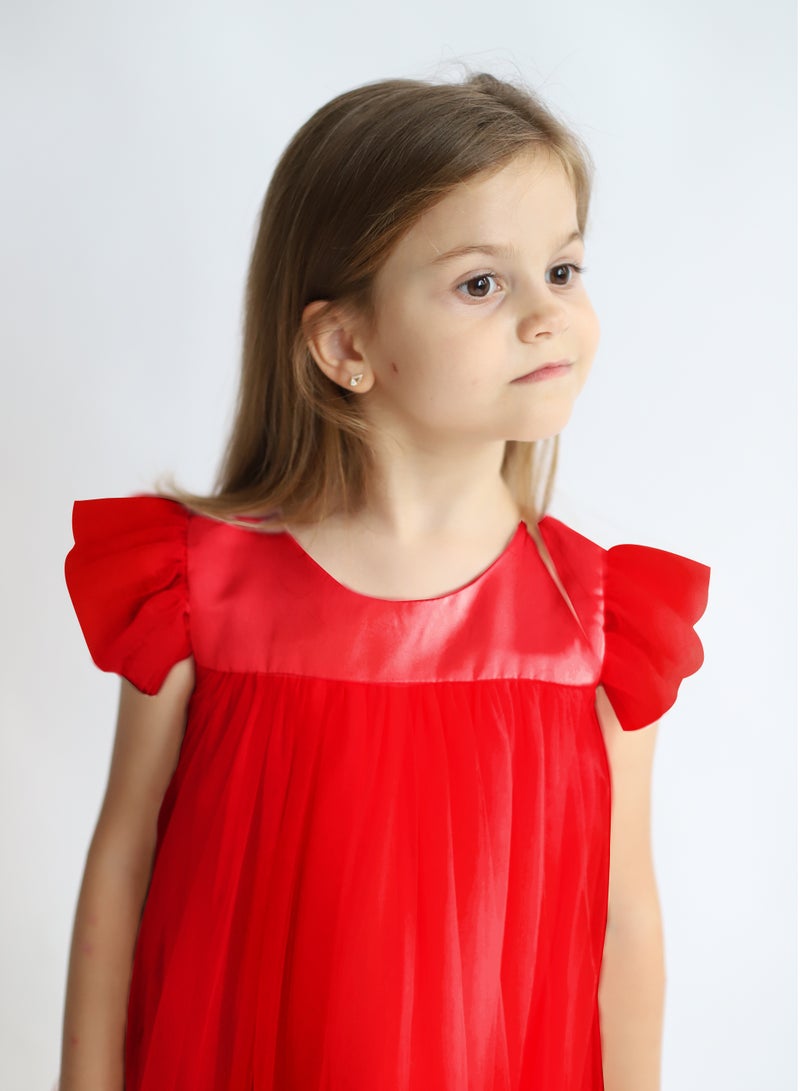 D'Daniela Ruffled Sleeve Dress - Image 4
