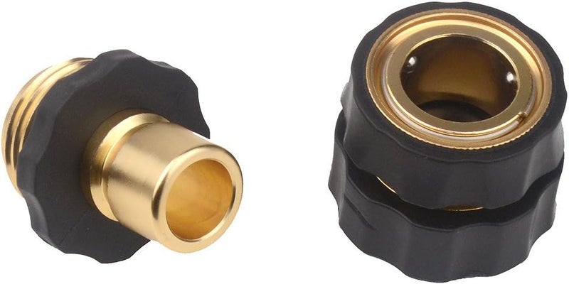Gardeningwill Set of 6 Aluminum Garden Hose Female Male Quick Connector  Water Hoses Quik Connect Release - Image 2
