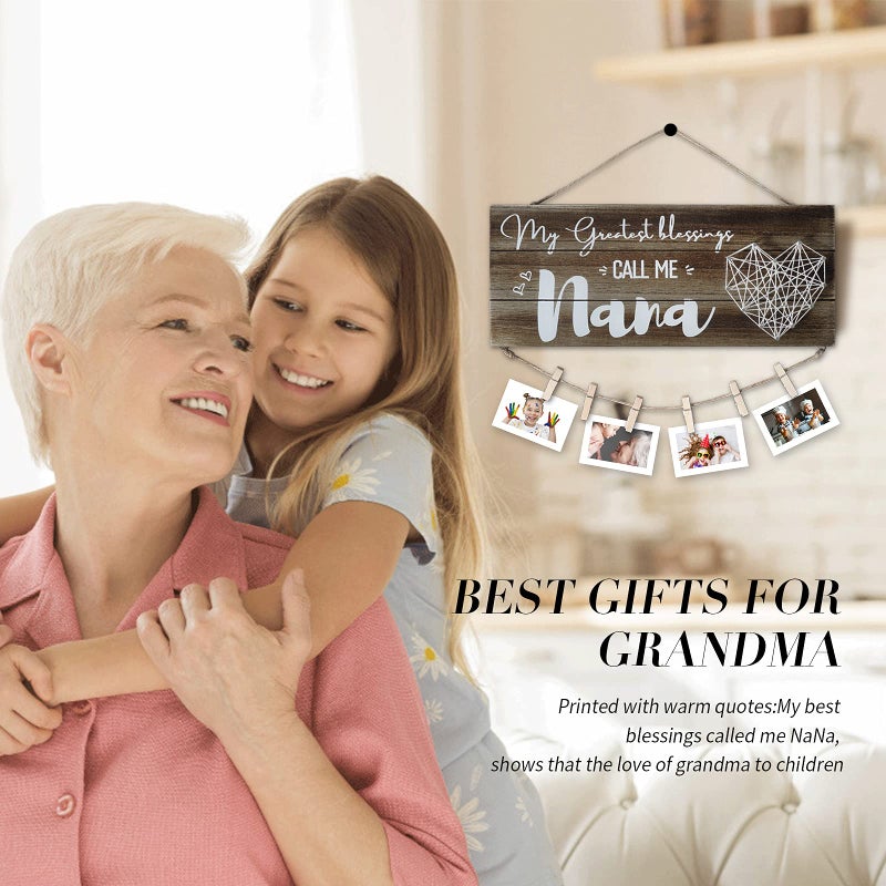 SELORY Mothers Day Nana Gifts For Grandma Grandma Gifts Nana Gifts Grandma Birthday Gifts Unique Grandma Grandmother Picture Frame Gifts From Grandchildren Grandkids Granddaughter First Time New Great Grandma Nana Gifts - Image 3