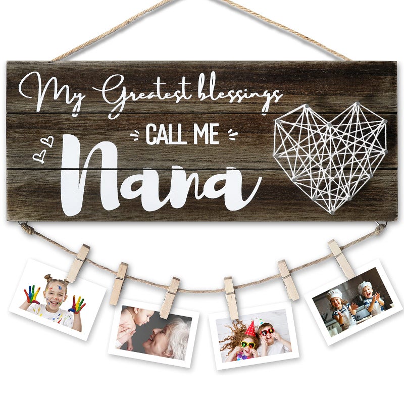 SELORY Mothers Day Nana Gifts For Grandma Grandma Gifts Nana Gifts Grandma Birthday Gifts Unique Grandma Grandmother Picture Frame Gifts From Grandchildren Grandkids Granddaughter First Time New Great Grandma Nana Gifts - Image 1