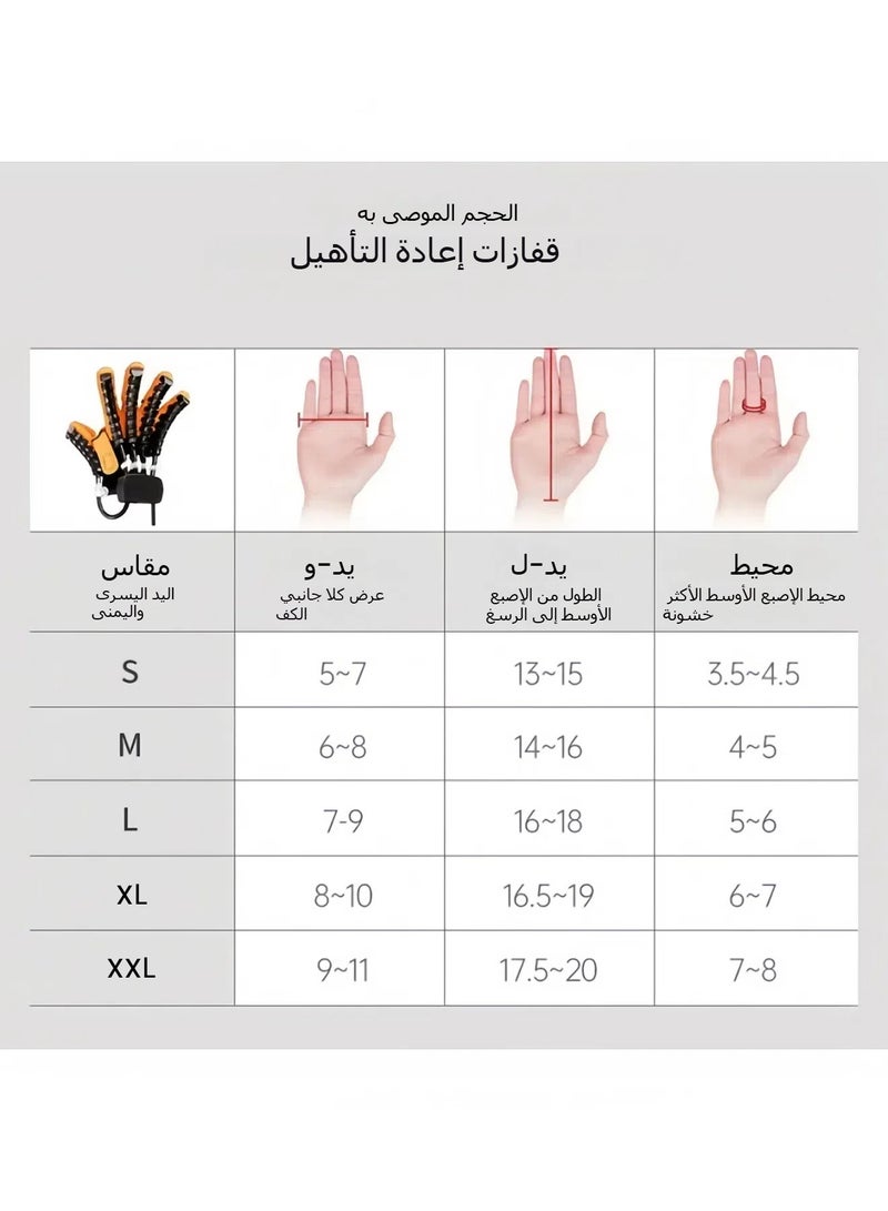 قفازات الروبوت لإعادة التأهيل لمرضى السكتة الدماغية والأشخاص الذين يعانون من اضطرابات اليد الناتجة عن الشلل الدماغي - مدرب تقسيم الأصابع الخمسة - ماساج اليد لتحسين التعافي - Image 2