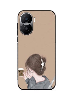 Protective Case Cover For Honor X40i Sipping Design Multicolour