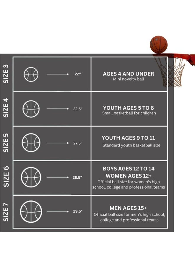WILSON MVP Retro ORYE Basketball - Size: 7  (Standard, Pack of 1)