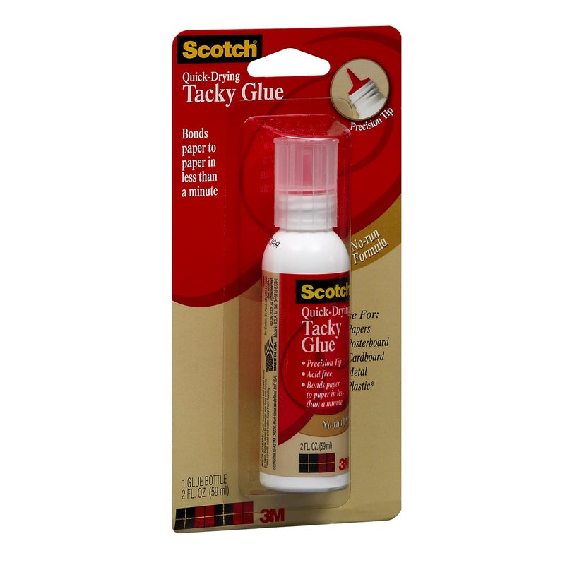 Scotch Quick Drying Tacky Glue, 2 fl oz, Acid Free and Photo Safe (6052A-1) - Image 3