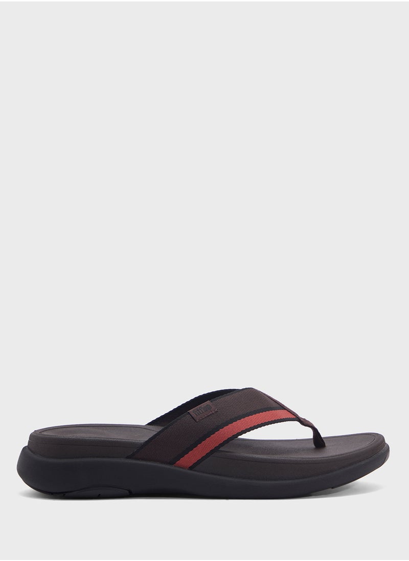 FitFlop F-Mode Tonal Edge Webbing Thong Flip Flops  - Image 1