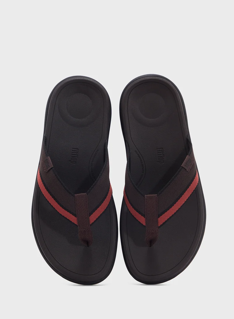 FitFlop F-Mode Tonal Edge Webbing Thong Flip Flops