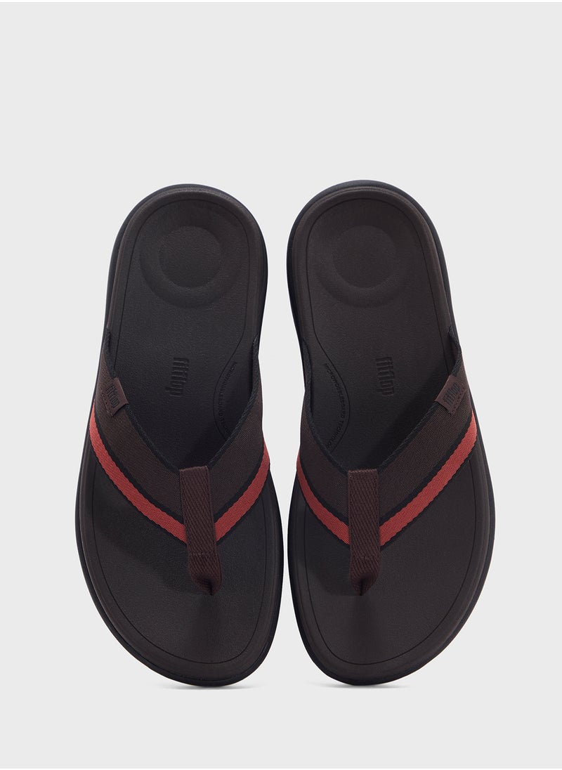 FitFlop F-Mode Tonal Edge Webbing Thong Flip Flops  - Image 4