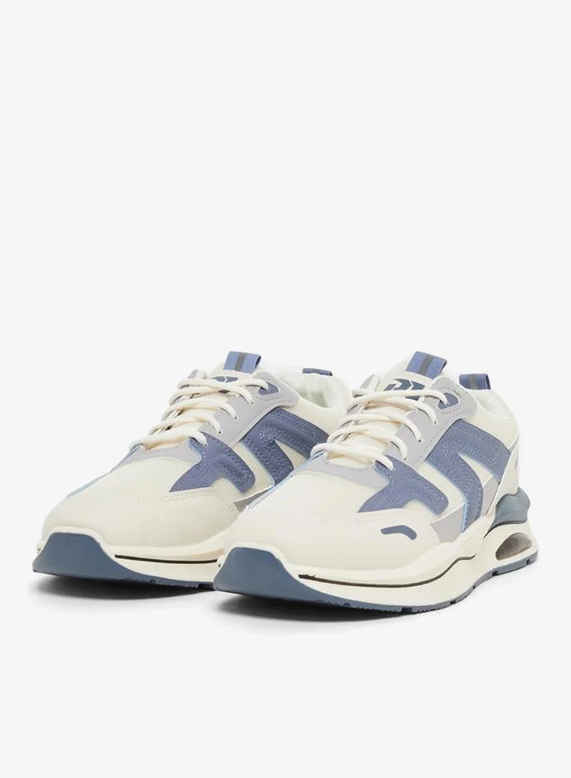 Styli Active Chunky Sole Color Block Lace Up Sneakers