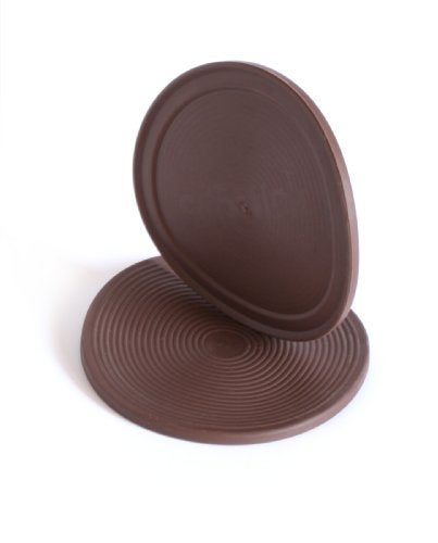 Slipstick CB885 3-1/2 Inch Large Non Slip Rubber Floor Surface Protector Pads (Set of 4 Grippers) Round - Chocolate Brown - Image 5