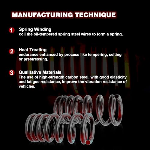 Gleyi Rear Heavy Duty Coil Springs Compatible with 2009-2018 Ram 1500 2WD 4WD, Provide Extra 70% Load Capacity (Additional 1100 lbs) - Image 4