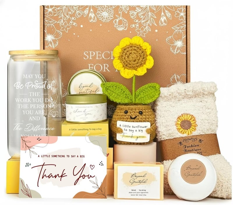 LUICONMO Employee Appreciation Gifts, Thank You Gifts for Women, Appreciation Gift for Coworkers, Thank You Gift for Women Coworkers Teacher Mentor Nurse Friends Leaders with 16oz Difference Maker Glass - Image 1