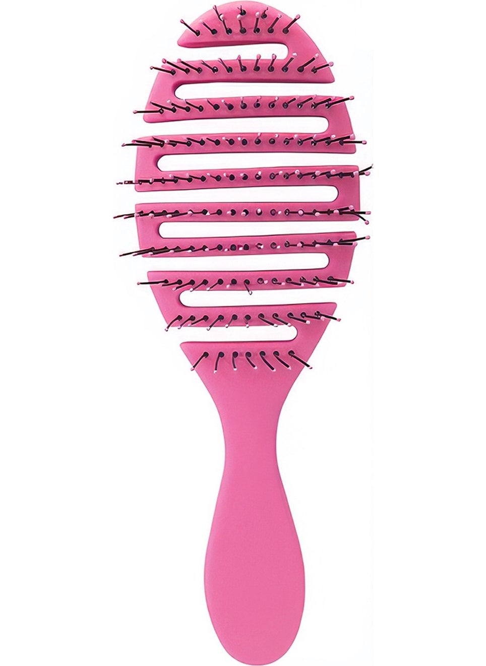 Bizimevde 3D Professional Hair Brush Hair Brush Pink Pro Three Dimensional Oval Hair Brush Oval  - Image 3