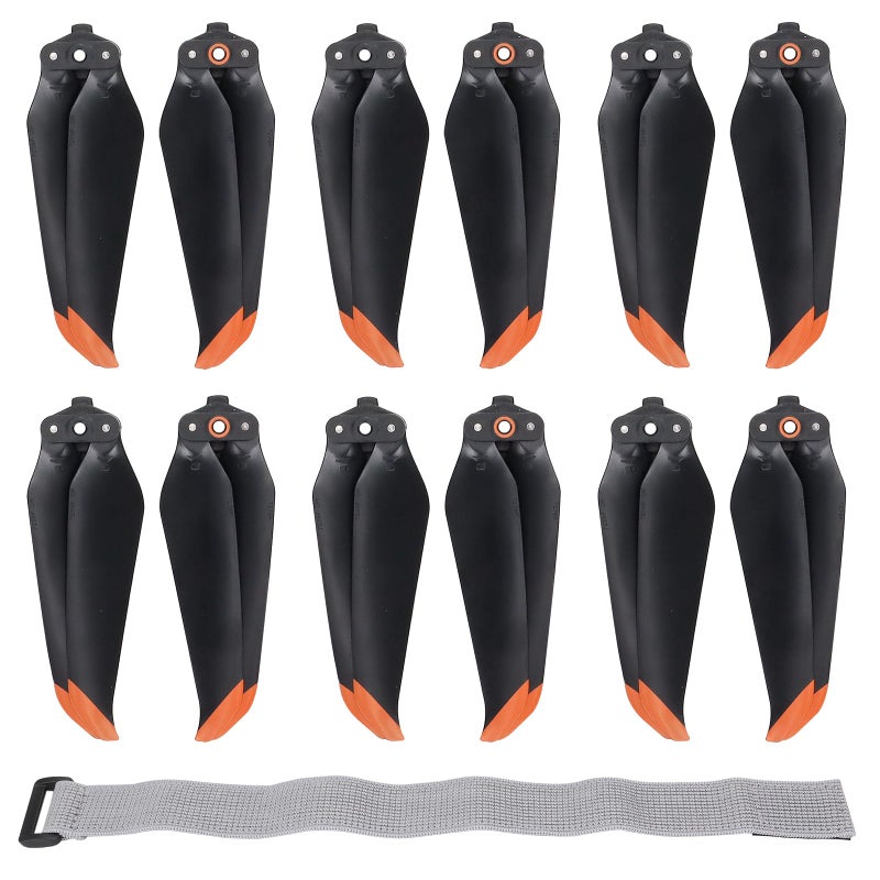 CQT 12Pcs Air 2 S 2s Propellers Blades Propeller Holder Strap Compatible with DJI Air 2s Mavic Air 2 Props Propeller Wings Replacement Accessories LowNoise and QuickRelease Props - Image 2