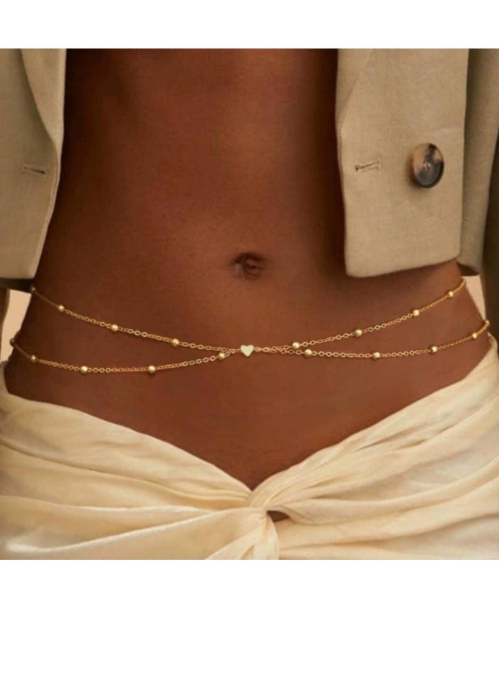 الواحة-TH سلسلة خصر نسائية بتصميم أنيق سلسلة خصر للبطن