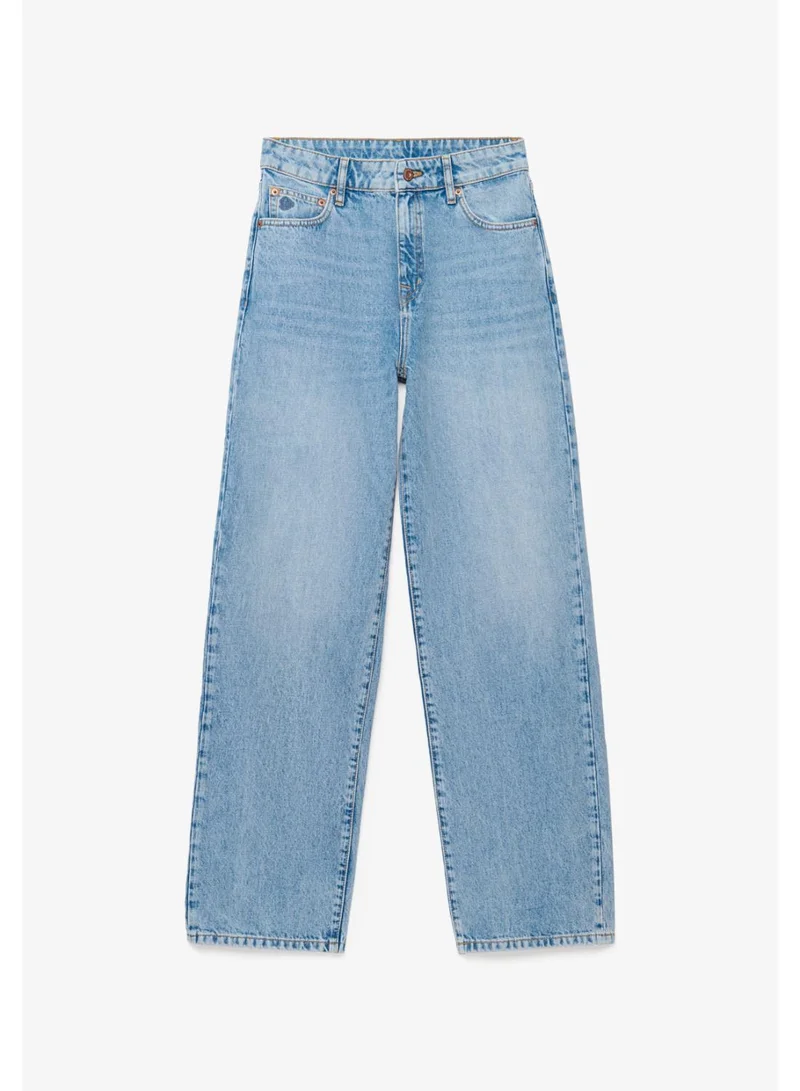 Superdry Organic Cotton High Rise Wide Leg Jeans