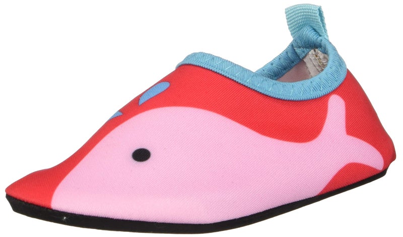 Bigib Toddler Kids Swim Water Shoes Quick Dry Non-Slip Water Skin Barefoot Sports Shoes Aqua Socks for Boys Girls Toddler, Red Whale, 8 Toddler - Image 2