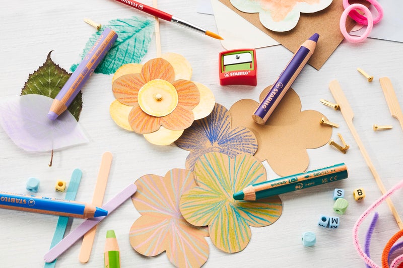 STABILO Multi-talented Pencil woody 3-in-1 - Single Pencil - Gold - Image 4