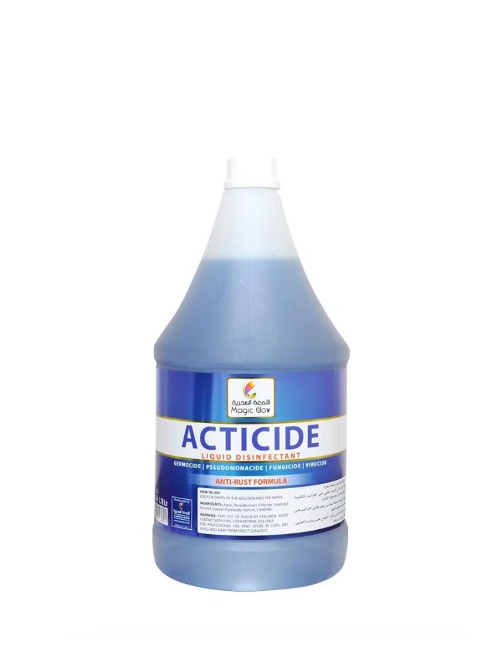 Magic Glow - Acticide Liquid Disinfectant Blue 3.78Liters - Image 1