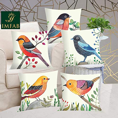 IM FAB Digital Printed Canvas Cotton Cushion Covers 24X24 inches (Set of 5 pcs) - Image 1