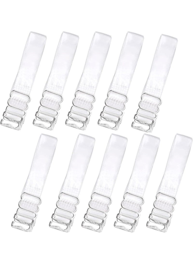Bukela 5 Pair Clear Bra Straps, Invisible Adjustable Replacement Shoulder Strap for Women - Image 1