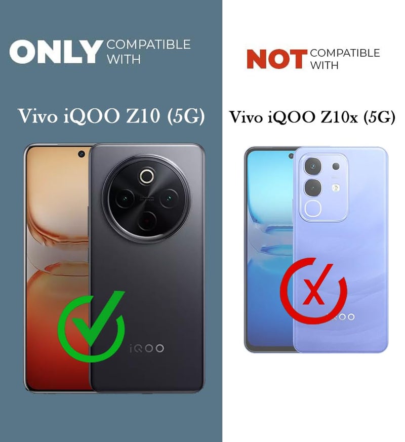 Jkobi غطاء خلفي من جيكوبي لهاتف Vivo iQOO Z10 (تشطيب غير لامع بلونين | حماية كاملة للكاميرا | أنيق واحترافي) - Image 4