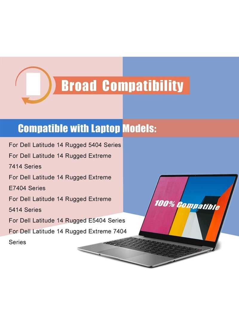 Compatible Universal Replacement Laptop Battery 4XKN5 for Dell Latitude 5404 5414 E5404 7404 7414 E7404 P45G P46G Rugged Extreme Series CJ2K1 X8VWF XN4KN DKNKD 5XT3V - Image 3