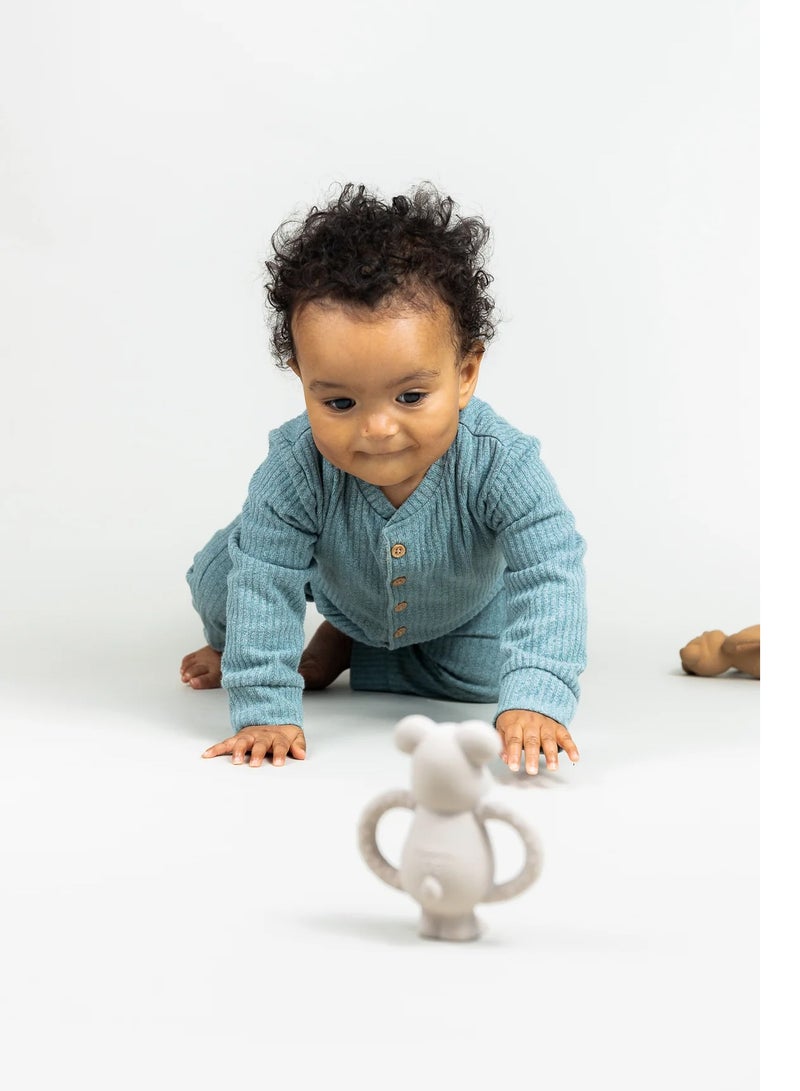 بيبيتا Pipetta Albert Bear Teether - مطاط طبيعي 100% - من 0+ شهر - Image 4