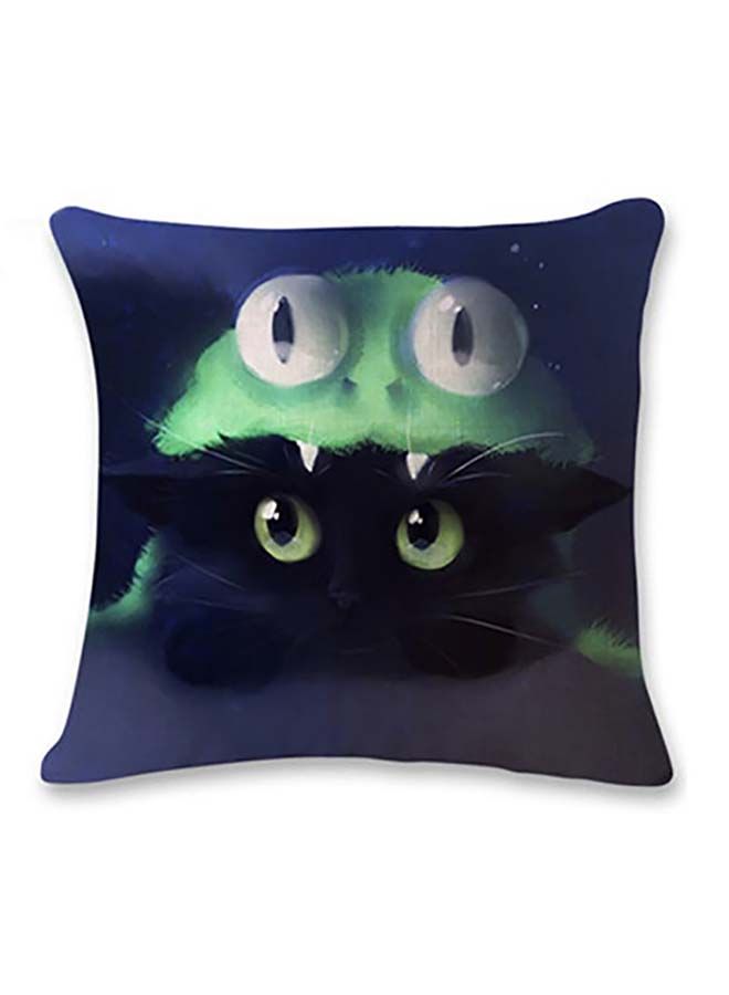 نيبمينينت غطاء وسادة زينة مطبوع بنمط ثلاثي الأبعاد لقطة صغيرة ولطيفة متعدد الألوان 45x45سنتيمتر