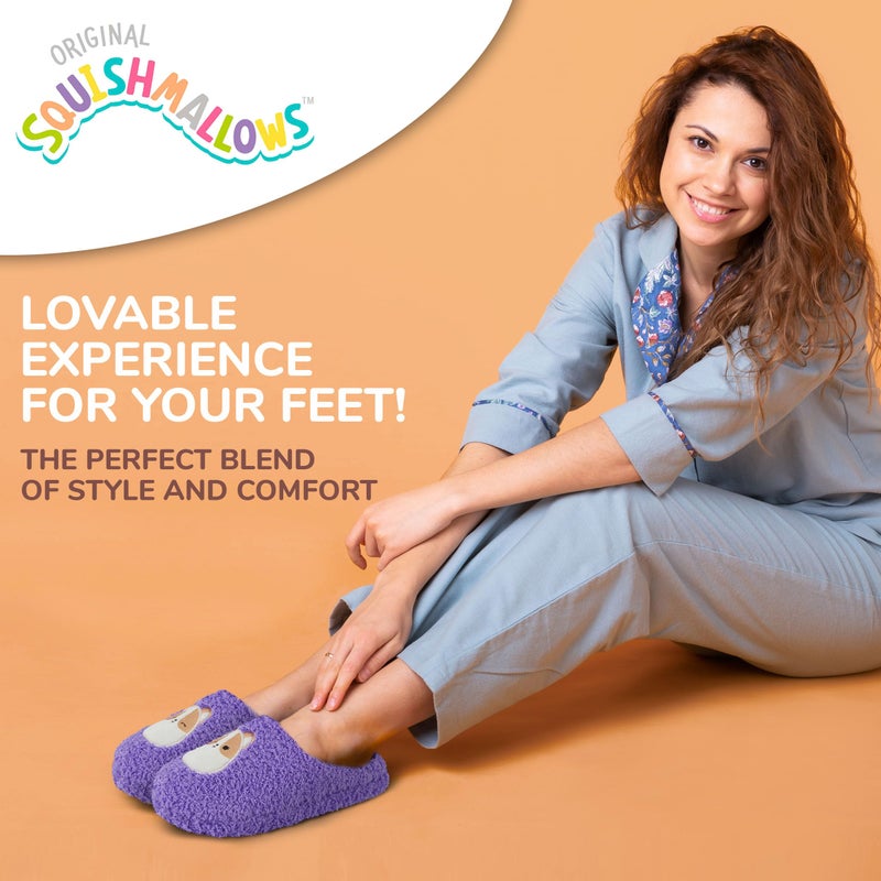 Squishmallows Kids & Womens Cozy Fuzzy House Slippers - Slip On - Image 3