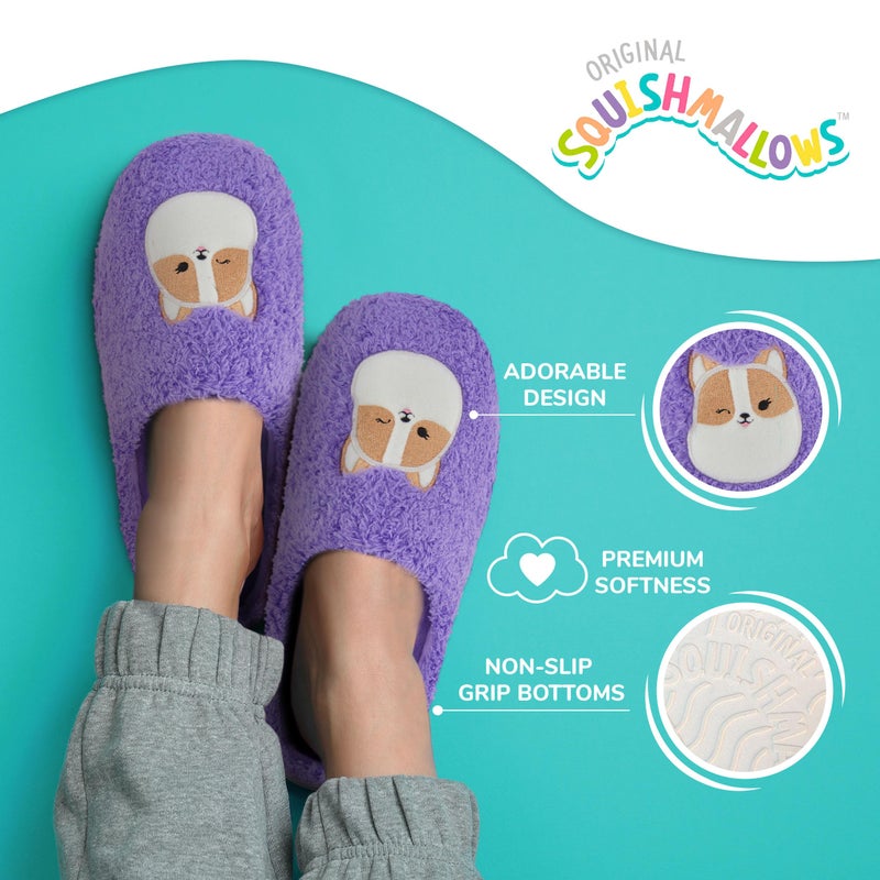 Squishmallows Kids & Womens Cozy Fuzzy House Slippers - Slip On - Image 5