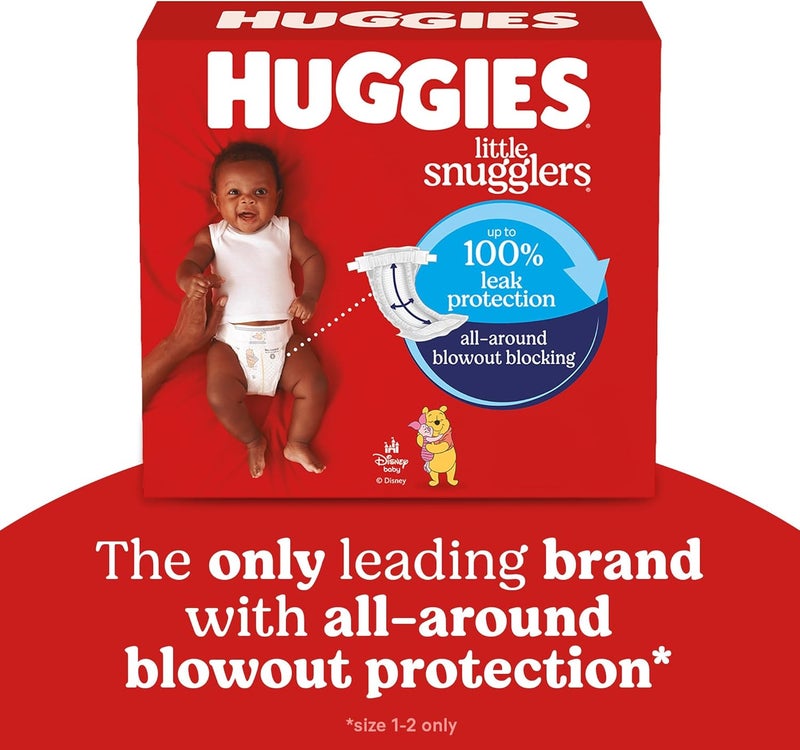 HUGGIES حفاضات هاجيز ليتل سنجلرز مقاس 1 - 168 قطعة - Image 2