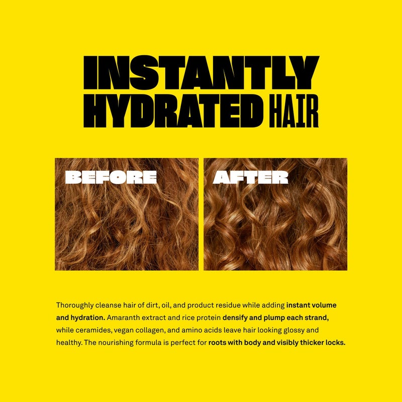 BABE ORIGINAL Locks Densifying Shampoo for Women and Men, Volumizing Shampoo Promotes Thickness and Prevents Hair Loss, for Fuller, Thicker Hair, Cruelty Free, 13.5 fl oz. - Image 1