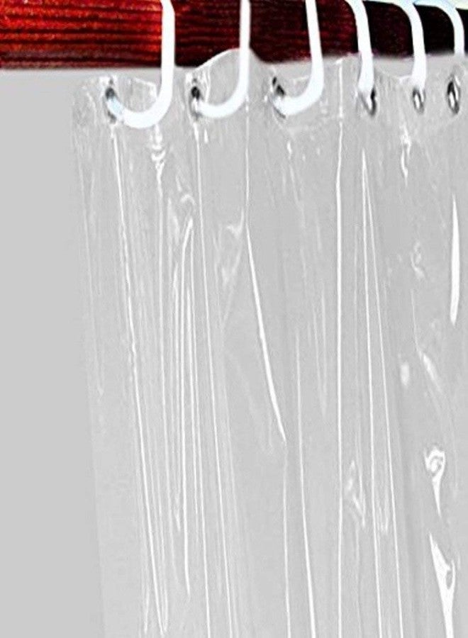 Yellow Weaves 0.30 mm PVC AC Curtain (4.5 X 9 Ft, Pack of 2), Transparent - Image 3