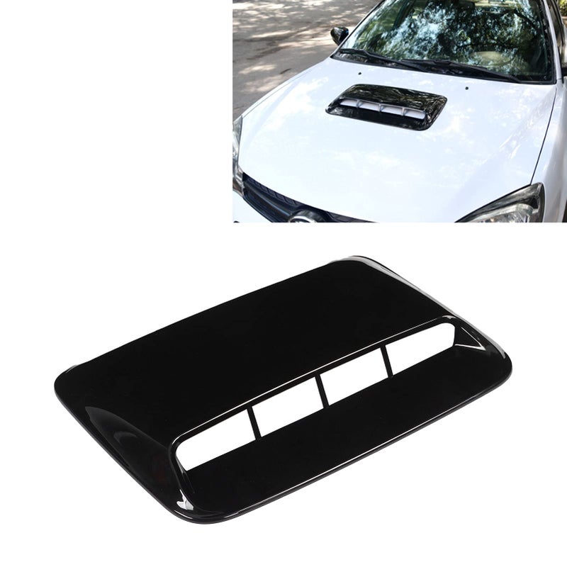 Aramox Hood Air Intake Grille, Universal Hood Scoop Cover for Automobile Modification Replacement Refurbishment(Bright black) - Image 5