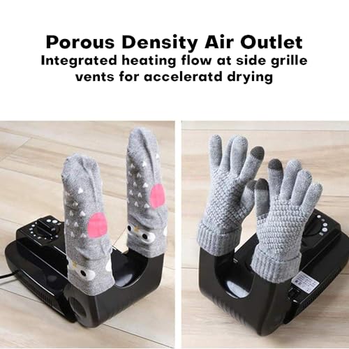 Hacer Electric Shoes Dryer Corded Boots Warmer with Folding and Drying Adjustable Rack for Gloves, Hats and Socks - 1 Pc - Image 3