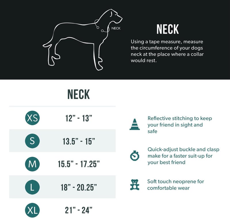 EzyDog Neo Dog Collar - Waterproof & Reflective Dog Collar with Soft Padded Neoprene for Comfort & Durable Nylon â€“ Features Quick Release Buckle and Built-in ID Clip (X-Large, Orange) - Image 4