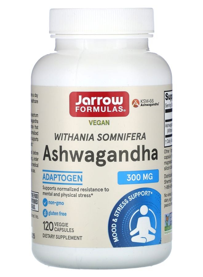 jarrow formulas أشواغاندا 300 ملغ 120 كبسولة نباتية