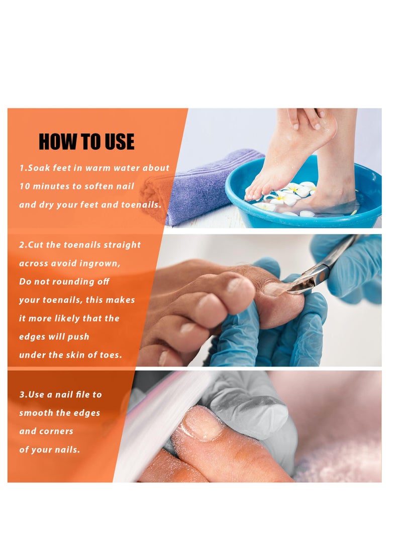 Excefore Professional Toenail Tools, Stainless Steel Cuticle Trimmer, Heavy Duty Pedicure Nail Cutter, Suitable for Men Women Seniors  - Image 5