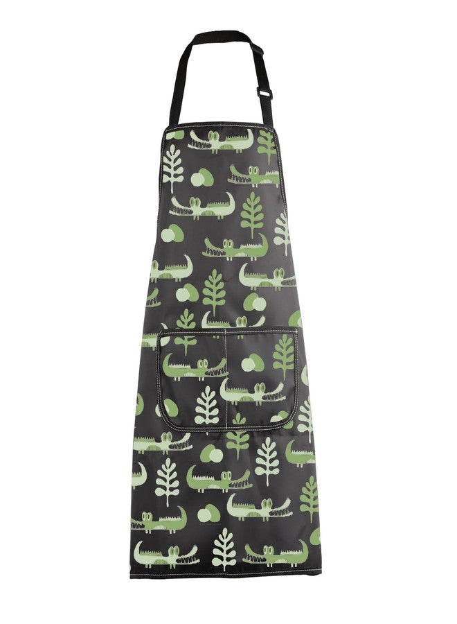 MBMSO Reptile Apron Alligator Apron with Pockets Amphibia Gifts for Animal Lovers Gator Hunting Gifts Reptiles Themed Apron (Reptile Apron-b) - Image 1