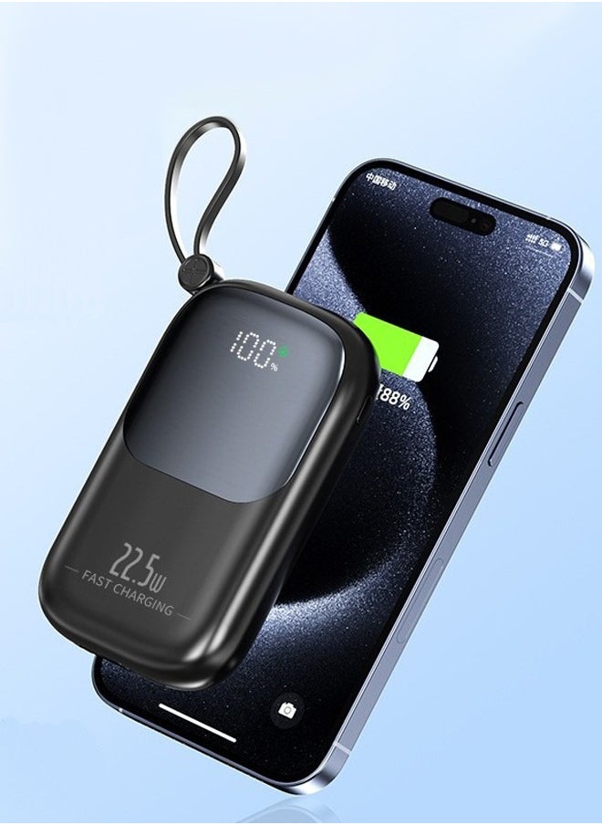Univer Tang 10000mAh Mini Power Bank, PD 22.5W USB-C Small Portable Charger - Bidirectional Fast Charging - PD3.0 QC4.0 Fast Charging Battery Pack - High-Speed Portable Power Source - Portable Fast Charger Mobile power supply for iPhone 16/15/14 Series, Samsung, Huawei, Xiaomi, Redmi, Vivo, Oppo, iPad, Apple Watch and More 