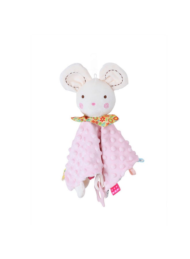bbsky New Baby Animal Soothing Towel Cute Cartoon Car Bed Hanging Baby Handkerchief Towel Saliva Towel Soothing Towel Toy - Image 1