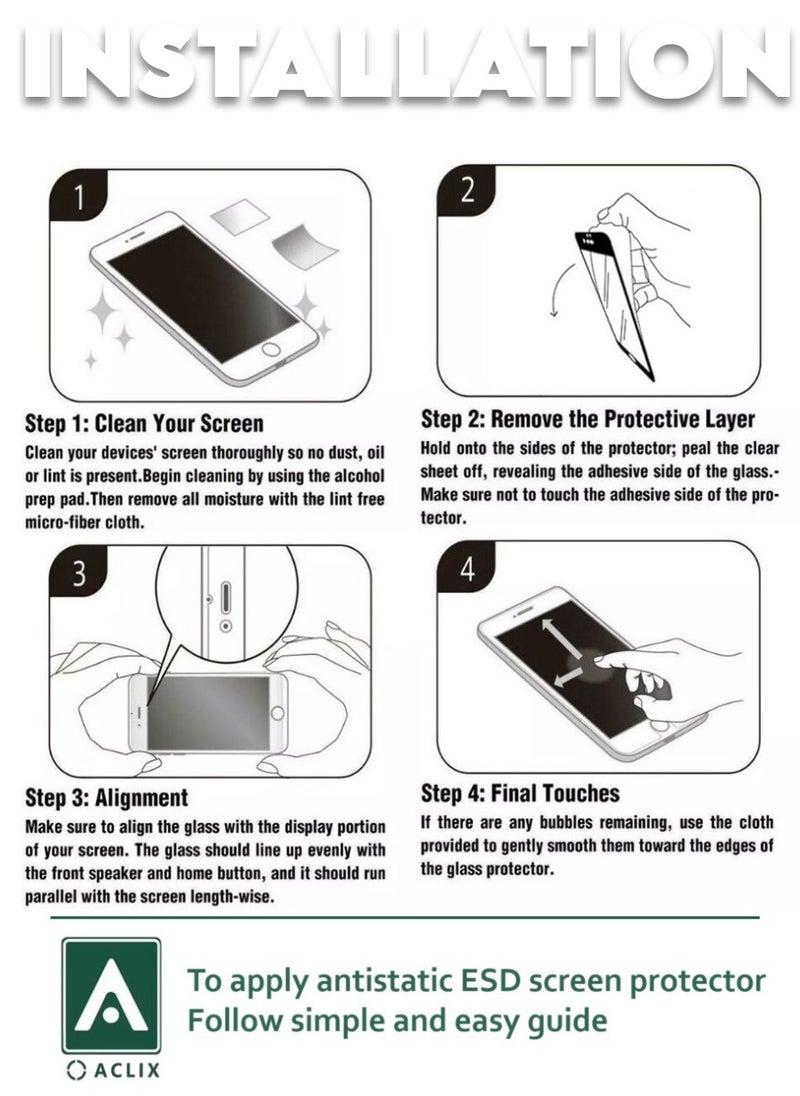 ACLIX Antistatic ESD Dustproof Premium Quality High Definition Tempered Glass Screen Protector Designed For vivo Y50 - Image 5