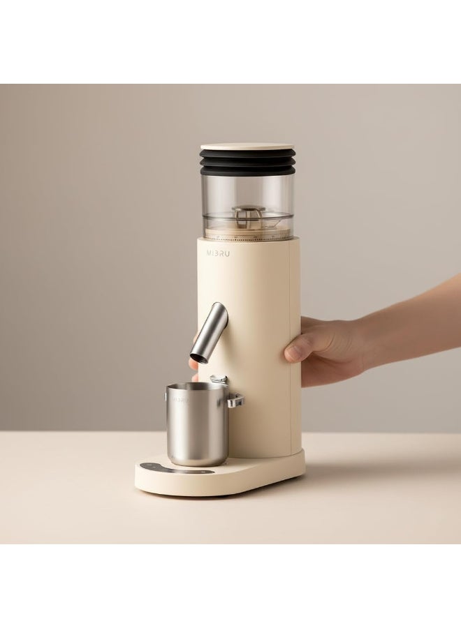 ميبرو V60 مطحنة قهوة كهربائية بمطحنة مخروطية – 60 إعداد طحن، مؤقت دقيق، تصميم مضاد للكهرباء الساكنة – مثالية للإسبريسو، التنقيط، التحضير اليدوي، الكولد برو، والفرنش بريس - Image 2