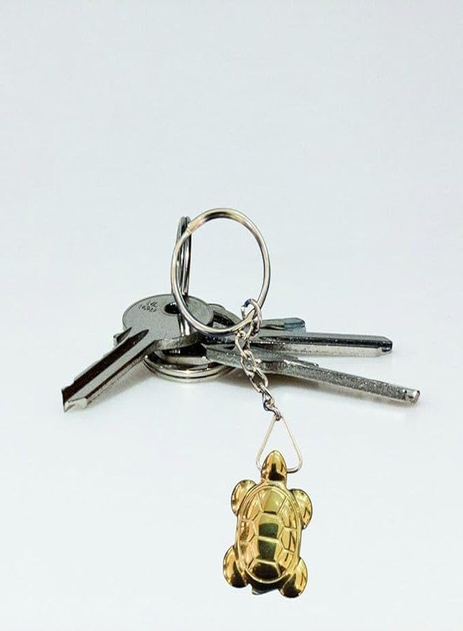GEMTUB Natural Pyrite Tortoise Keychain | Money Magnet Keychain for Wealth, Prosperity & Abundance - Image 5