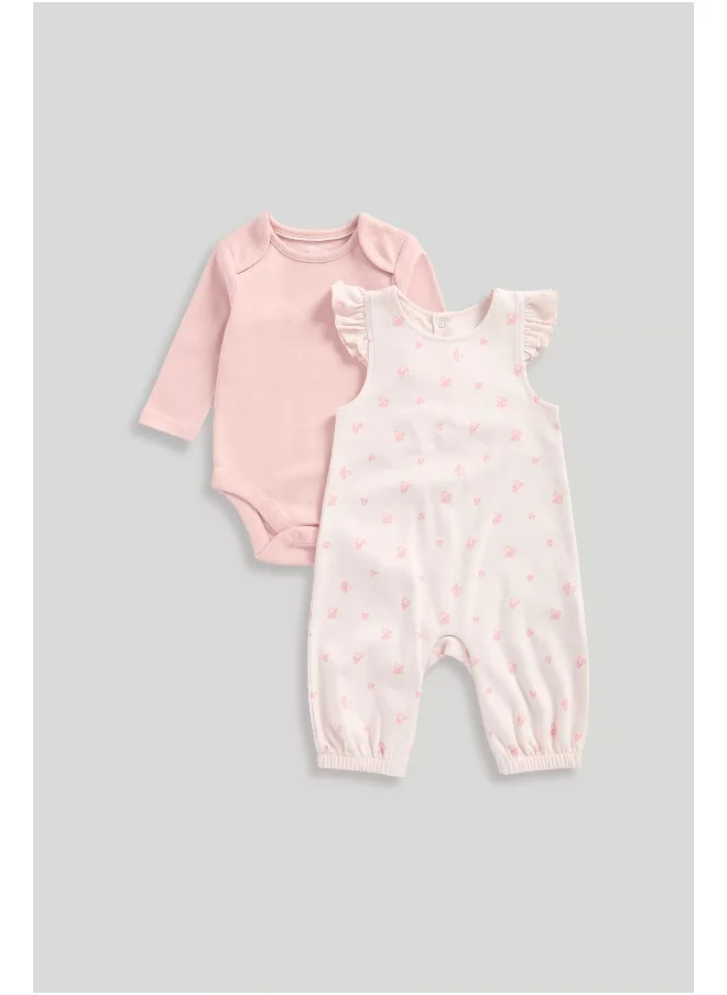 mothercare My First Dungarees and Bodysuit Set