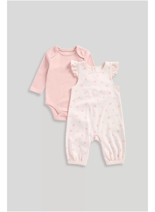 mothercare - My First Dungarees and Bodysuit Set - Image 1