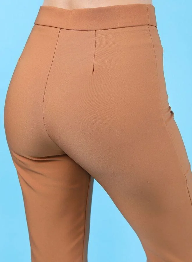 Freehand  Women Flared Solid High Rise Pant  | Best Price UAE