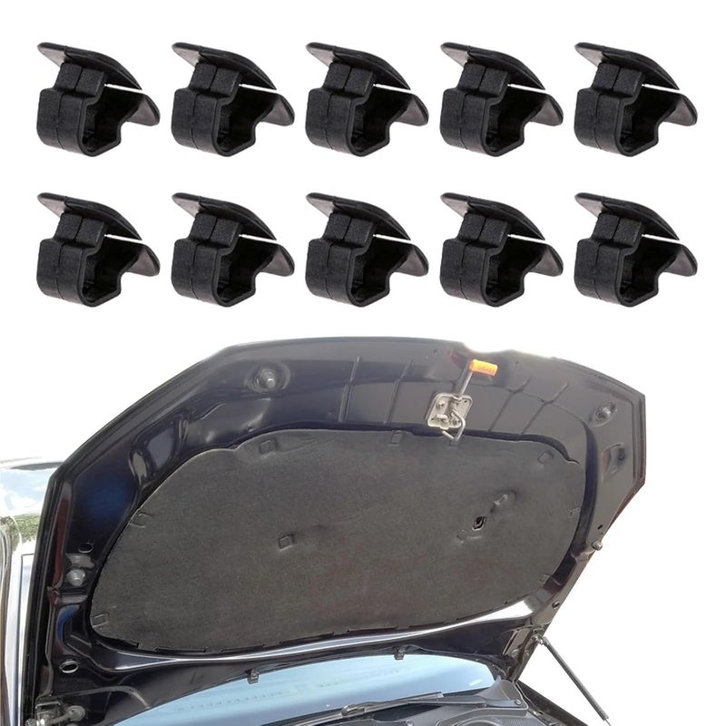100pcs Plastic Hood Bonnet Insulation Clip Rivet Retainer Compatible with VW Polo Tiguan Passat B5 B6 SEAT Leon 2 Skoda Octavia 2 - Image 1