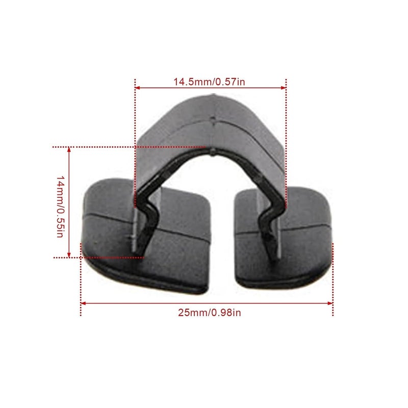 100pcs Plastic Hood Bonnet Insulation Clip Rivet Retainer Compatible with VW Polo Tiguan Passat B5 B6 SEAT Leon 2 Skoda Octavia 2 - Image 2